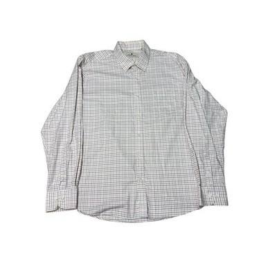 Southern Pines Mens XL Plaid Button Down Long Sleeve Dress Shirt