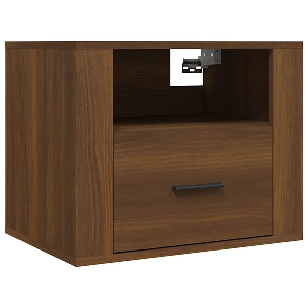 Wand-Nachttisch Braun Eichen-Optik 50X36X40 Cm-image
