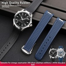 For Omega New Seamaster 300 Waterproof Silicone Watch Strap Rubber Band 20mm