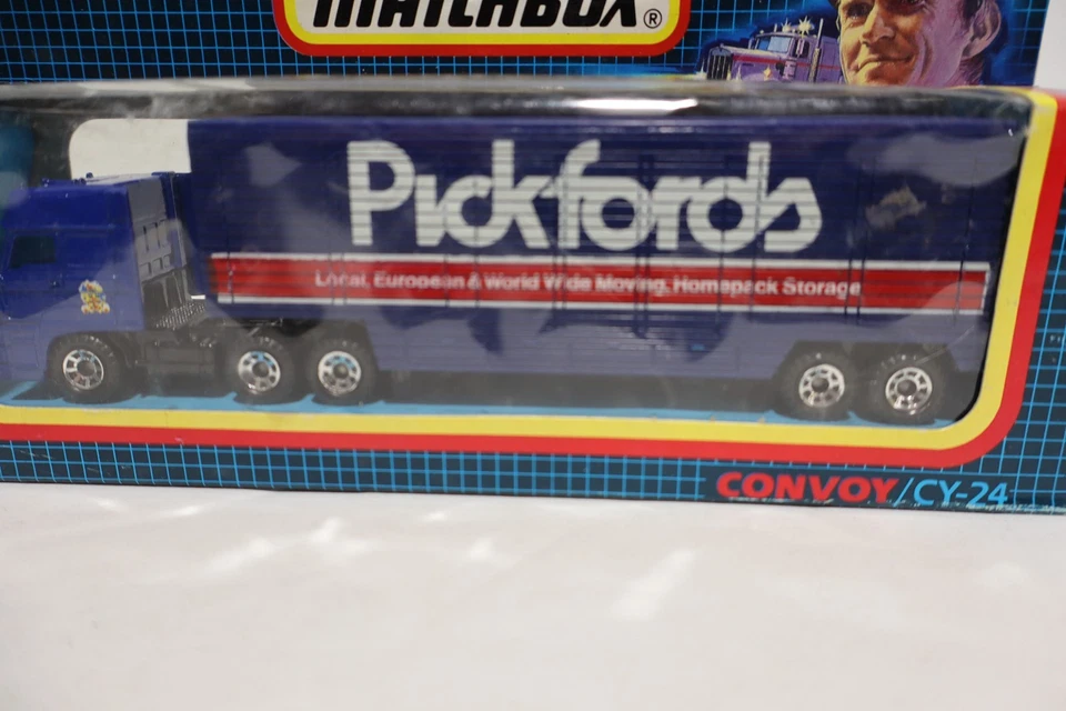 Matchbox Convoy CY-24 Pickfords Truck 1987 Blue Window Box Die Cast British Move - Image 2 of 3
