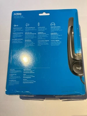 Logitech H390 981-000406 Kopfbügel für PC -  Schwarz - Bild 1 von 2