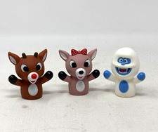 RASHTI RASHTI Lot 3 Rudolph Red-Nosed Reindeer Finger Puppets Clarice Bumble
