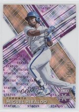 2019 Panini Elite Extra Edition Status Purple Die-Cut 58/125 Miguel Hiraldo s3g