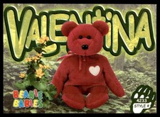 1999 Beanie Babies 2nd Edition Series 4 Valentina the Bear #151