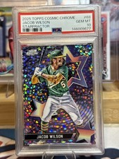 2025 Topps Cosmic Chrome - Jacob Wilson Rookie Starfractor SSP PSA 10 #SF-68