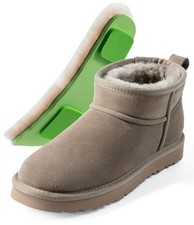 100 Australian Sheepskin Mini Boots with Arch Support Options - Warm 7 Olive