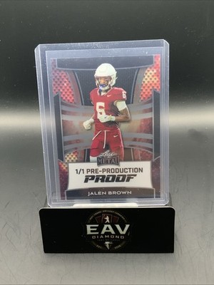 Jalen Brown Leaf Metal 1/1 Pre-production Proof 