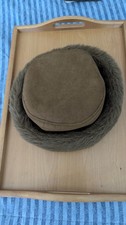 Brown Vintage Fur Wool Women  s Hat Betmar New York 7  Inside Width Brow Cap
