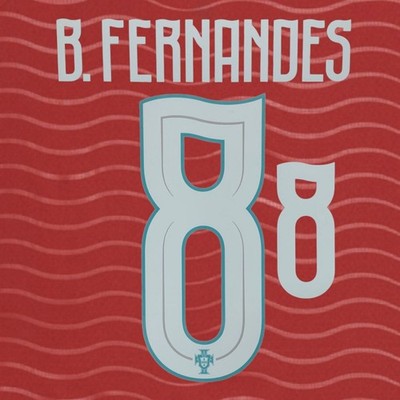 OFFICIAL B.FERNANDES #8 Portugal Home World Cup 2026 Print
