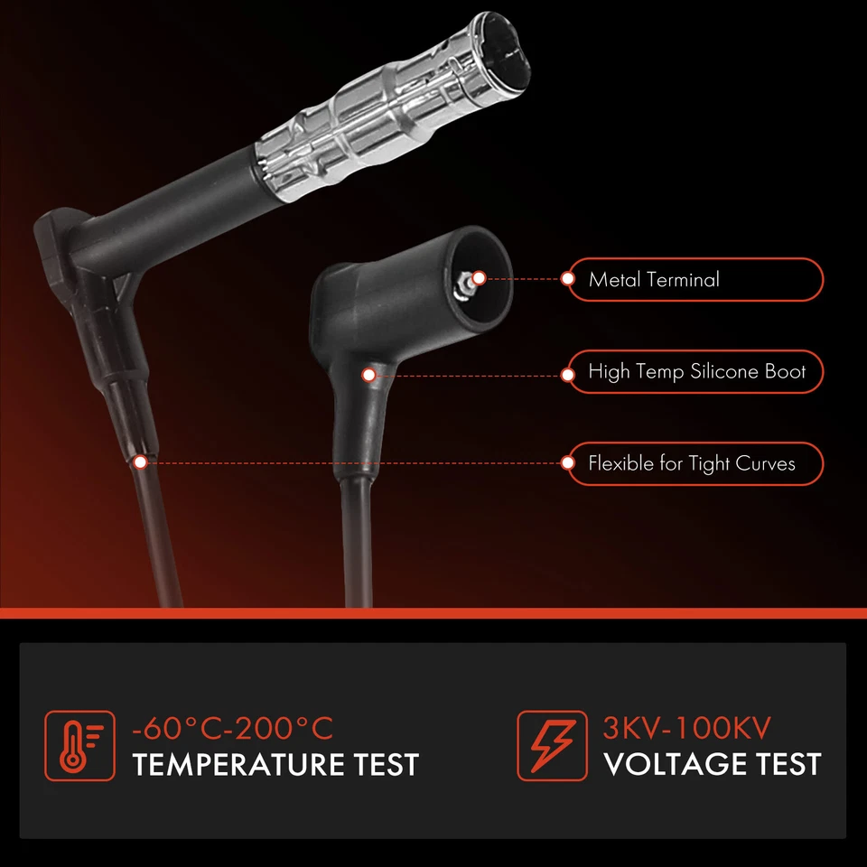 7x Juegos de cables de bujía para Mercedes-Benz W124 W140 R129 300CE 300E 300SE 300SL Foto 4 de 4