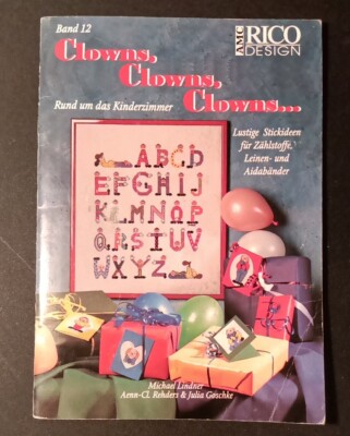 CLOWNS, CLOWNS, CLOWNS ... Band 12 AMC Rico Design Patterns In Swedish
