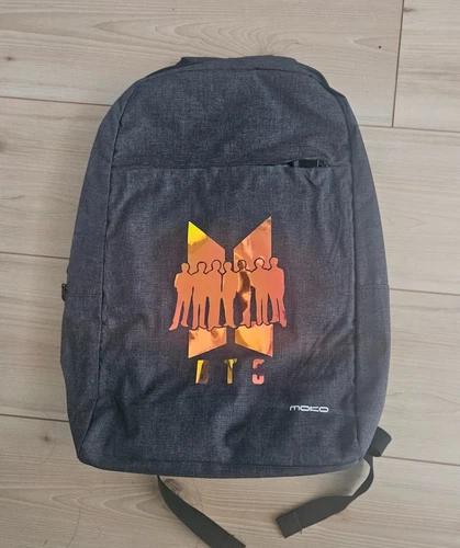 Mochila escolar negra BTS 🙂