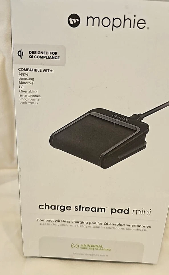 Mophie Charge Stream Mini Pad Qi Power Bank Charger for Apple iPhone Android 5W - Image 4 of 4