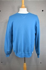 90s Vntg Heavyweight Sweatshirt Russell Athletic Blue Large Made in USA 50/50