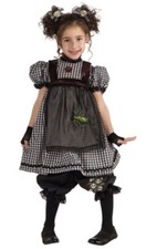 Gothic Rag Doll Dress Kid/Girl Halloween Costume NEW