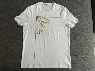Authentic *CLG* Versace Collection V800683R Crew Neck T-Shirt  - Large