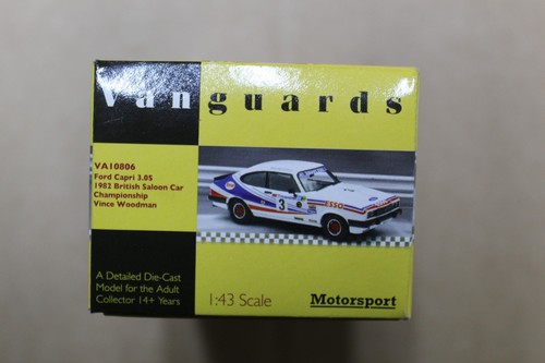 vanguards model car Ford Capri MK3 3.0 1982 British Vince Woodman signed VA10806 - Picture 5 of 9