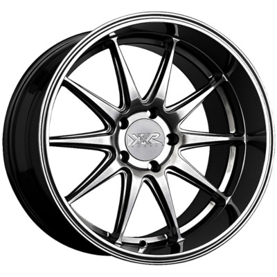 XXR WHEELS 527D Rim 20X10.5 5x114.3 Offset 20 Chromium Black (Quantity of 1)