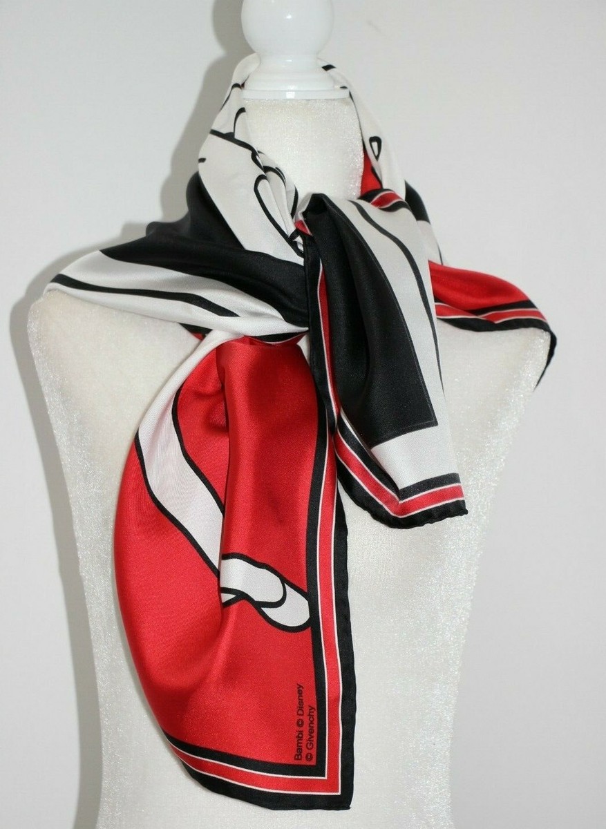 Givenchy Bambi and Female Silhouette Print Scarf 34
