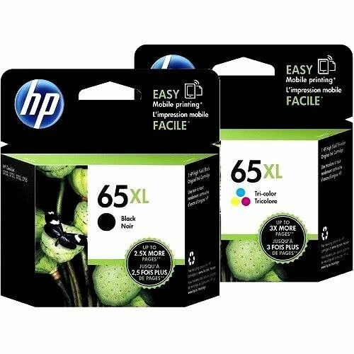 HP GENUINE N9K02AA #65 / 65XL INK FOR DESKJET 2620/3720/ENVY5020/5030/AMP120/125 - Picture 2 of 8