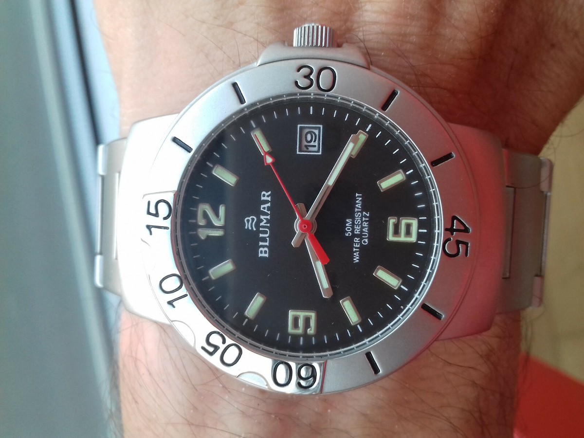 Montre Vintage Blumar DIVER PC32-SW327 - Homme - Neuf Avec Étiquettes (Collection Japon)