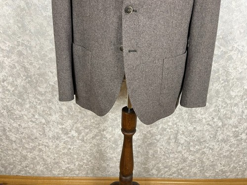 Chaqueta Blazer Hackett London Marrón Mezcla Lana Doble Cara Medio Forrada 46, EU 56 - Imagen 3 de 11