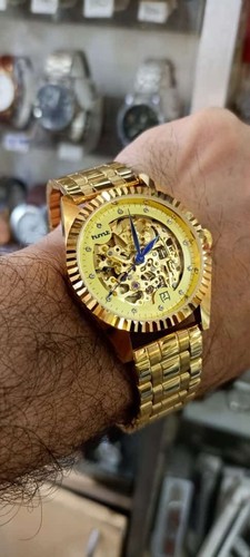 Hmt Skeleton New But Old Stock Original 21 Jewel's Automatic Watch For Men - Picture 2 of 11