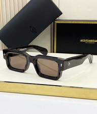 Unisex JMM Ascari Retro Sunglasses Black Brown Frame Teal Lens UV 49  23