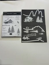 Stampin Up Peaceful Cabin Bundle*Used*Free Shipping