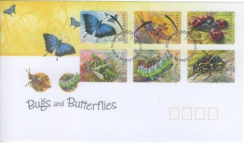 2003 FDC. Australia. Bugs & Butterflies. P&S. PictPMK "CANBERRA"