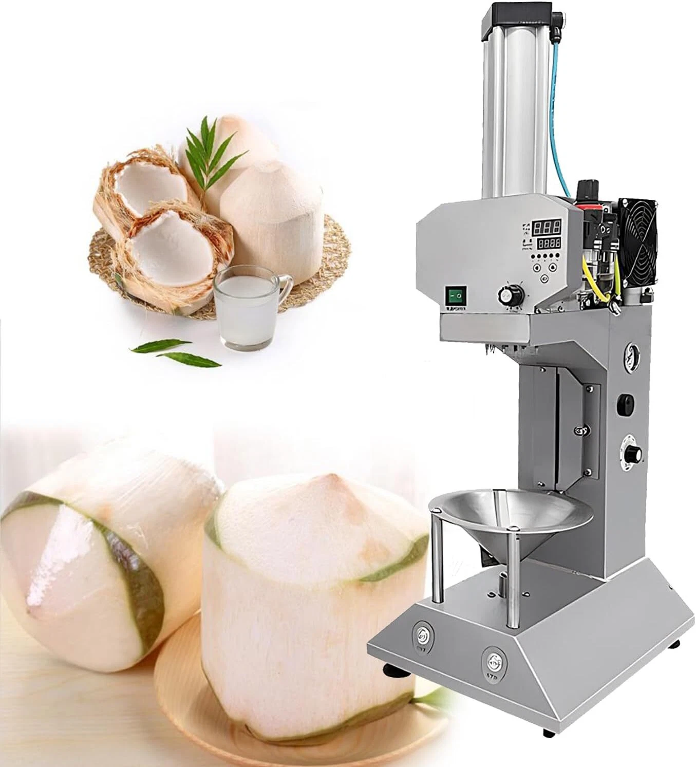 Automatic Young Coconut Peeling Machine Electric Green Coconut Peeler Stainless