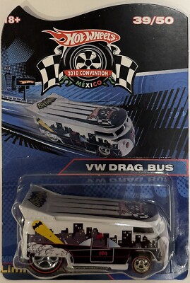 VW DRAG BUS Hot Wheels 2010 Mexico Convention 39/50 EXTREAMLY RARE