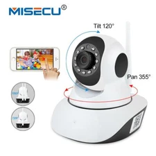 MISECU Pan Tilt 1080P Wifi Full 355 degree rotation Camera Audio Wireless