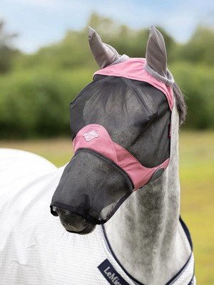 LeMieux Visor-Tek Full Fly Mask - Peony