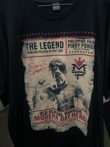 Vintage Manny Pacquiao Shirt Mens Large Boxing Shirt Y2K Pacman Boxing