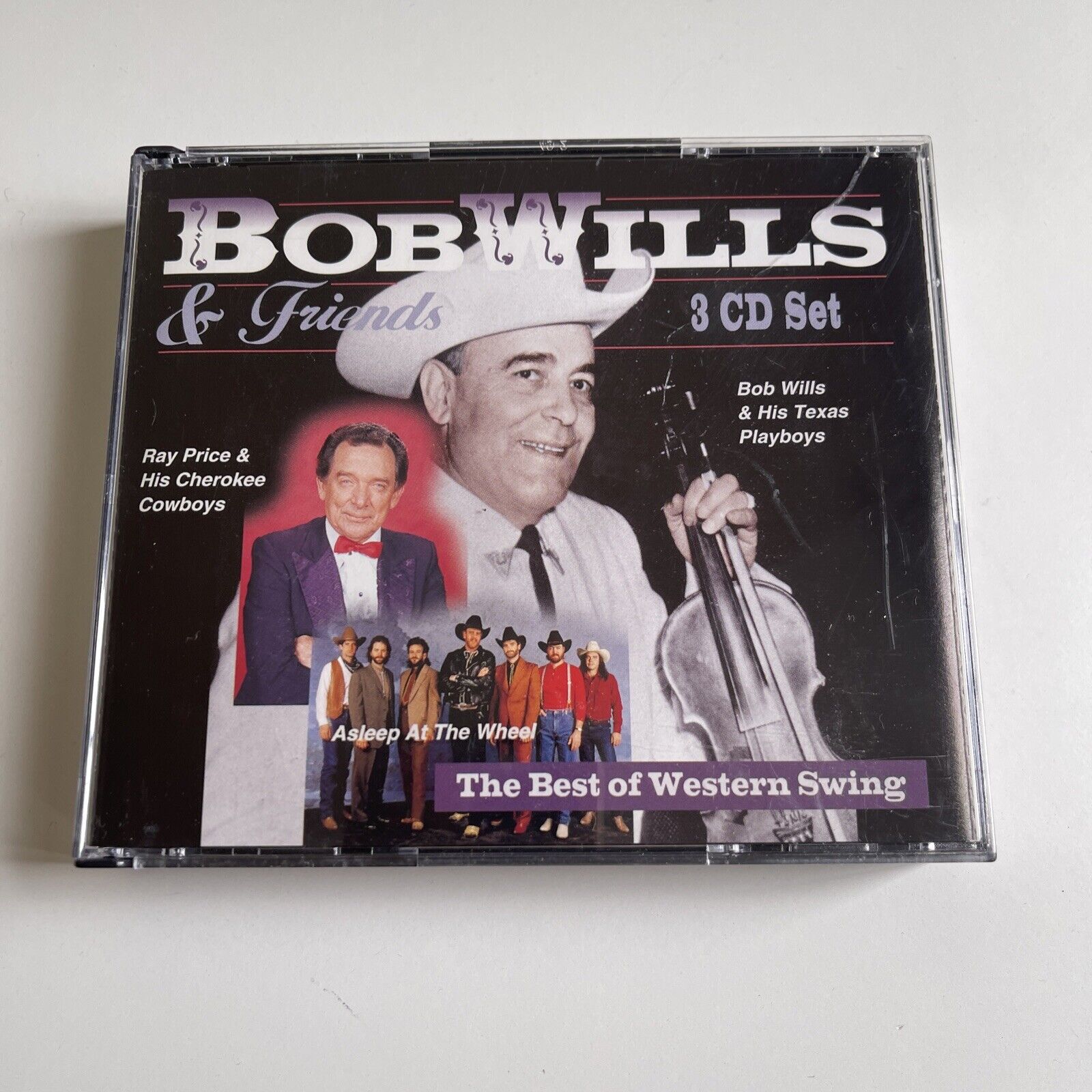 RARE Bob Wills 3 CDs The Best of Western Swing with Ray Price Asleep @ the Wheel
