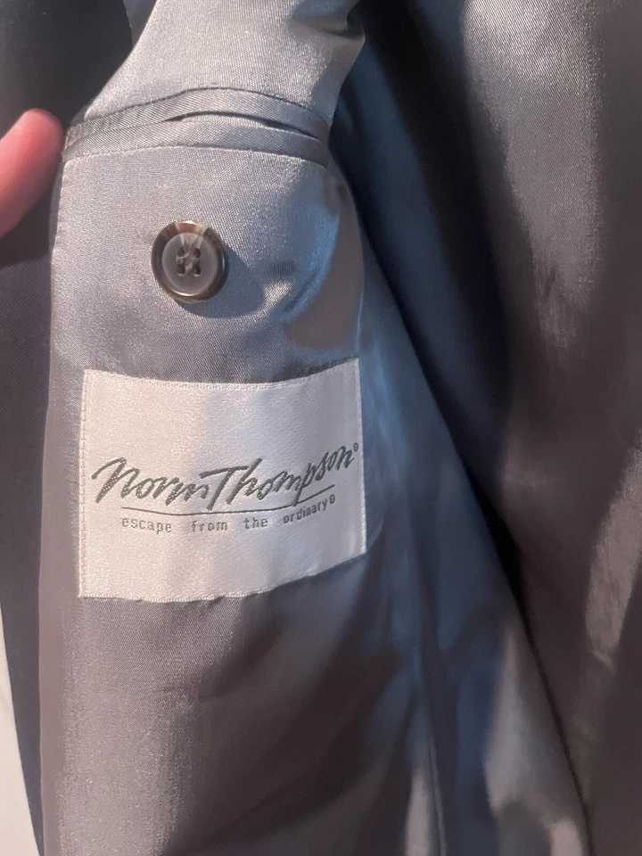 Винтажный Norm Thompson темно-синий костюм куртка - Изображение 3 из 4