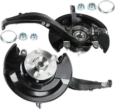 Front Steering Knuckles & Wheel Hub Bearings for 2009 2010-2012 Honda Accord TSX