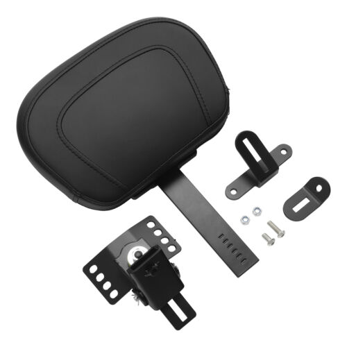 Black Plug-In Driver Rider Backrest Fit For Harley Street Electra Glide 97-2025 - Picture 2 of 12