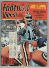 Football Digest Mag Brian Sipe Kenny Stabler January 1984 071721nonr