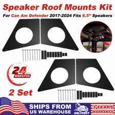 2x Speaker Roof Mounts Rebuild Kit For 17-24 Can Am Defender Fits 6.5" Speakers