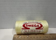 Hilo Omega 2 100 Nylon Thread 275 Meters 300 Yards Cream, New