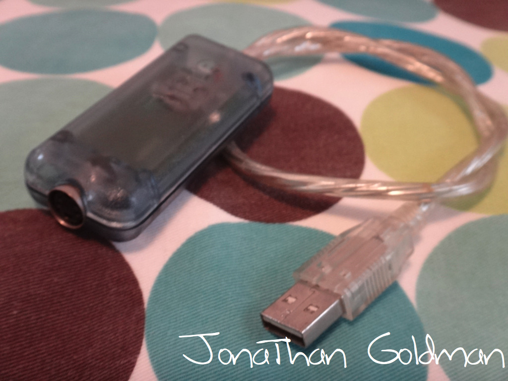 Griffin iMate ADB to USB adapter cable for Vintage Macintosh ADB Keyboard Mouse