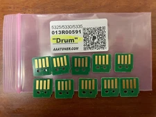 10 x DRUM Reset Chip " 013R00591 " for Xerox WorkCentre 5325/5330/5335 Refill