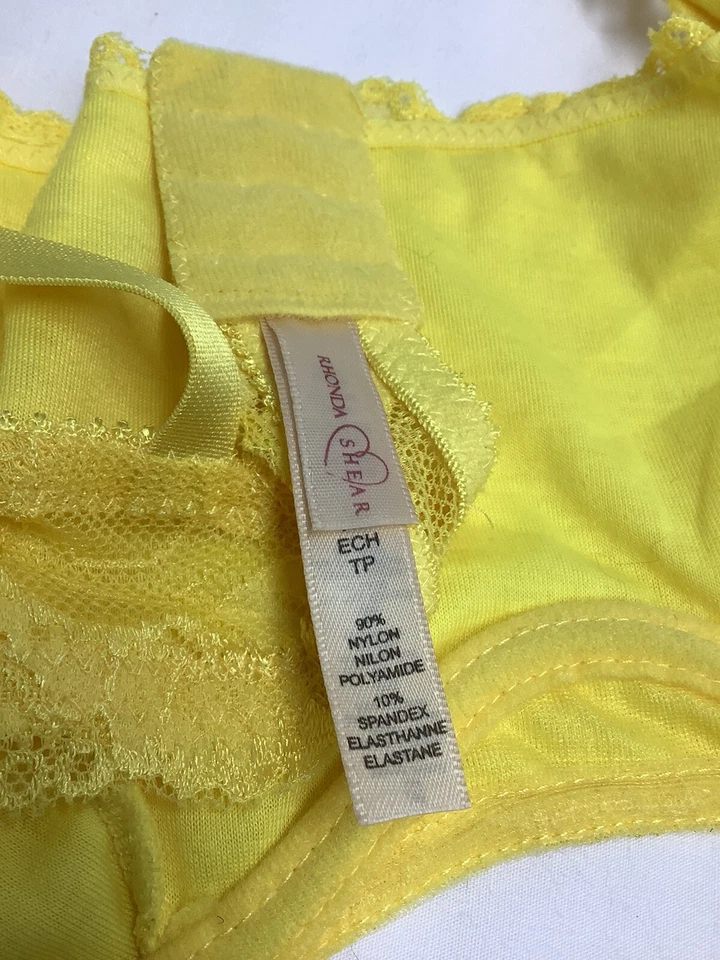 Sujetador Balconette Rhonda Shear Talla XS Amarillo Limón Burlesque Encaje 220116MGO/MB1 Foto 3 de 4