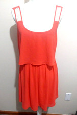 Accidentally in Love Womens Medium Cool Summer Mini Dress Pullover Stretch Waist