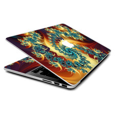 Skin Wrap for MacBook Pro 15 inch Retina, Trippy Floral Swirl