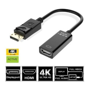 Display Port DP Male to HDMI Female Adapter Converter 4k HD 1080p for HDTV PC UK