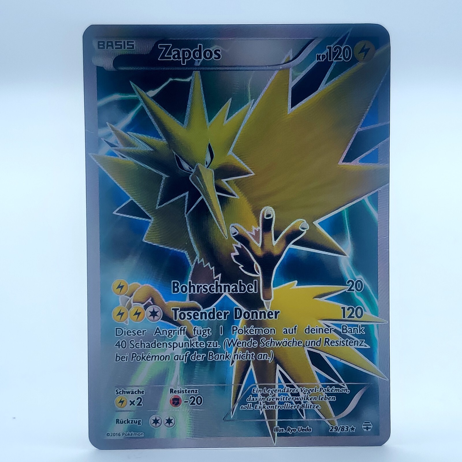 Pokemon TCG Card - Zapdos 29/83 Generations Full Art German Holo