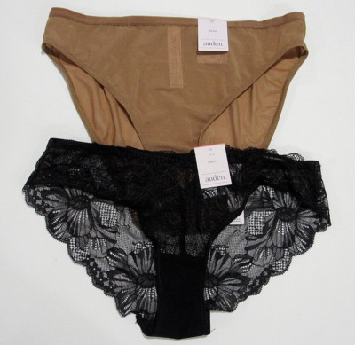 Auden Women's Variety Bikini 2 Pack Panties Size XS